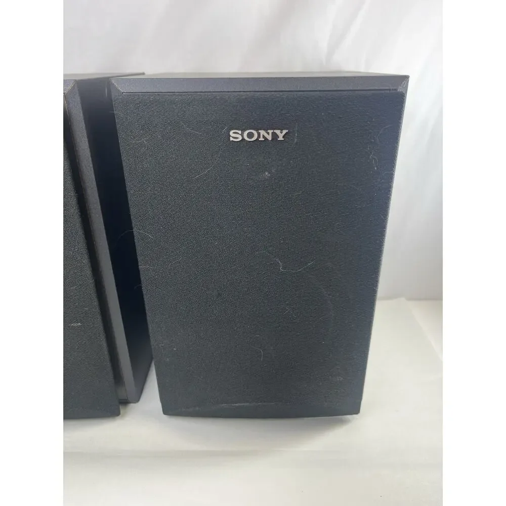 Sony SS-MB105 Bookshelf Speakers Pair 100W Magnetically Shielded 8 Ohm Tested